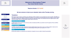 Desktop Screenshot of manproj.org.uk